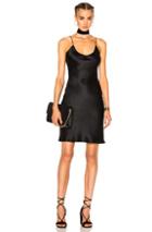 Theperfext Fwrd Exclusive Alessandra Short Slip Dress In Black