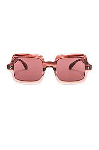 Oliver Peoples Aviri Square Sunglasses In Pink