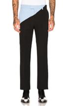 Calvin Klein 205w39nyc Asymmetric Trousers In Black,blue