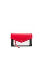 Givenchy Tri Color Duetto Crossbody Flap Bag In Red