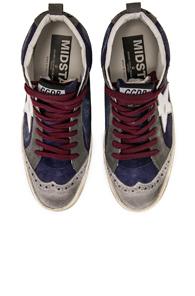 Golden Goose Mid Star Sneakers In Blue,white