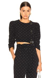 Alice Mccall Oscar Top In Blue,polka Dots