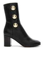 Chloe Leather Orlando Boots In Black
