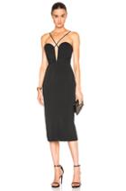 Nicholas Rouleau Plunge Dress In Black
