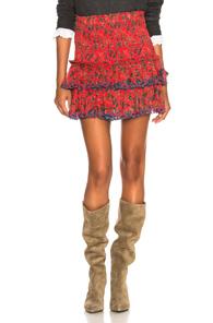 Isabel Marant Etoile Naomi Skirt In Floral,red