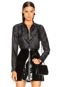 Equipment Essential Blouse In Animal Print,black