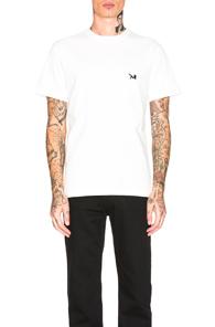 Calvin Klein 205w39nyc Heavy Jersey Short Sleeve Tee In White