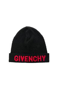 Givenchy Logo Beanie In Black