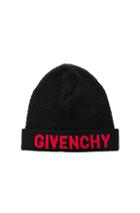 Givenchy Logo Beanie In Black