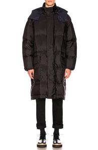 Stella Mccartney Puffer Jacket In Black,blue