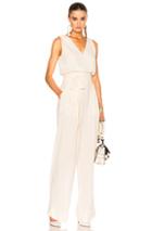 Maison Margiela Crepe Sable Jumpsuit In Neutrals