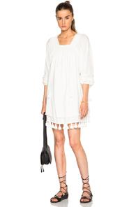 Apiece Apart Tewa Square Neck Dress In White