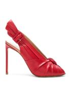 Francesco Russo Slingback Heels In Red