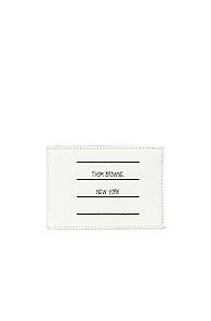Thom Browne Money Clip Wallet In Black,white