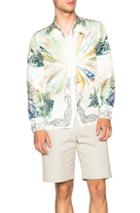 Versace Printed Trend Shirt In White,abstract,animal Print