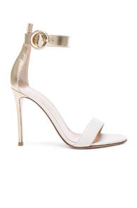 Gianvito Rossi Portofino Heels In Metallics,white
