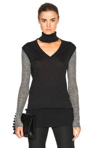Tome V Turtleneck Sweater In Gray,black