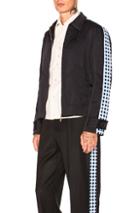 Wales Bonner Classic Zip Jacket In Blue,plaid