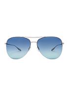 Barton Perreira Chevalier Sunglasses In Metallic,blue