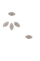 Elise Dray Invisible Drop Earrings In Metallics