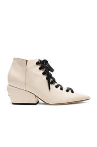 Petar Petrov Patent Leather Sacha Boots In White