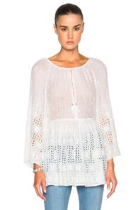 Zimmermann Harlequin Broderie Top In White