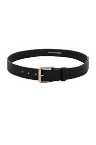 Comme Des Garcons Shirt Cowhide Belt In Black