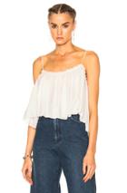 Apiece Apart Sanna Cropped Camisole Top In White