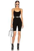 Enza Costa Rib Uni Short Romper In Black