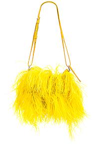 Marques ' Almeida Feather Bag In Yellow
