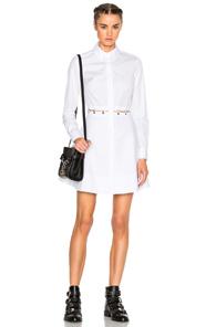 Alexander Wang Long Sleeve Shirt Dress In White