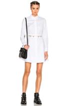 Alexander Wang Long Sleeve Shirt Dress In White