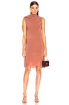Rick Owens Bias Toga Tunic Dress In Pink
