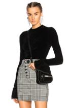 Alexander Wang Turtleneck Sweater With Ruffle Sleeves In Black