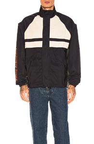 Martine Rose Paneled Sports Jacket In Blue