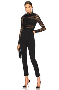 Zuhair Murad Lace Low Back Jumpsuit In Black