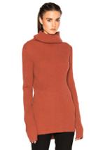 Ann Demeulemeester Turtleneck Sweater In Orange