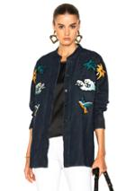 Victoria Victoria Beckham Shacket Jacket In Blue