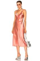 T By Alexander Wang Slip Dress With Threadwork In Pink