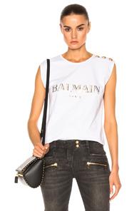 Balmain Graphic Tee In White