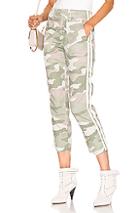 Mother Shaker Chop Crop Fray In Camo,green