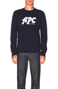 A.p.c. Gabe Sweatshirt In Blue