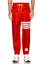 Thom Browne Relaxed Track Pants In Red