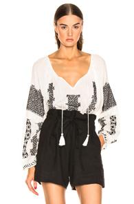 Nili Lotan Alassio Blouse In Abstract,white
