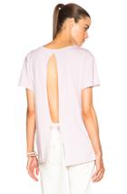 Helmut Lang Open Back Tee In Purple,pink