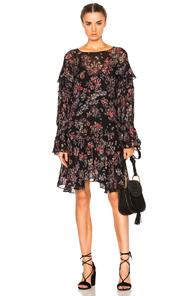 Iro Averen Dress In Black,floral,red