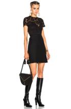 Valentino Lace Dress With Studs In Black