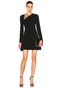 Cushnie Et Ochs Winona Long Sleeve Fit & Flare Dress In Black