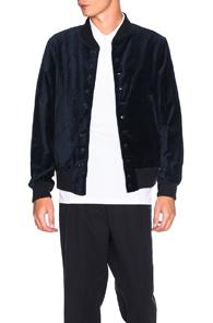 Engineered Garments Velveteen Tf Jacket In Blue