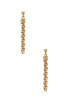 Versace Chain Drop Earrings In Metallic
